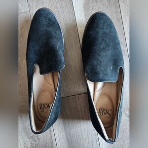 SOFFT genuine suede slip ons comfortable padded leather insoles floral cut soles